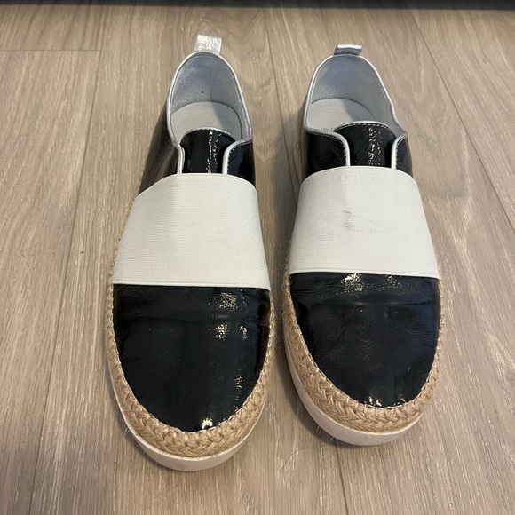 EUC Johnston & Murphy Patent Leather Sneaker Espadrilles Size 10 - Picture 2 of 6